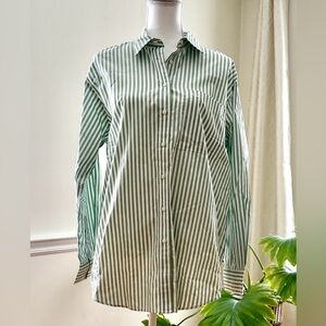 Calvin Klein Jeans women’s green Striped Shirt size M